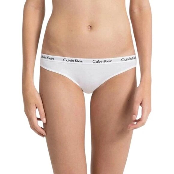 Calvin Klein Women's Carousel Bikini Panty 3 Pack QD3588 999 Black, White, Grey - Picture 3 of 4